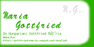 maria gottfried business card